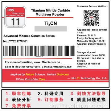 Superfine Carbid Maximporte von TI3CN -Mehrschichtpulver